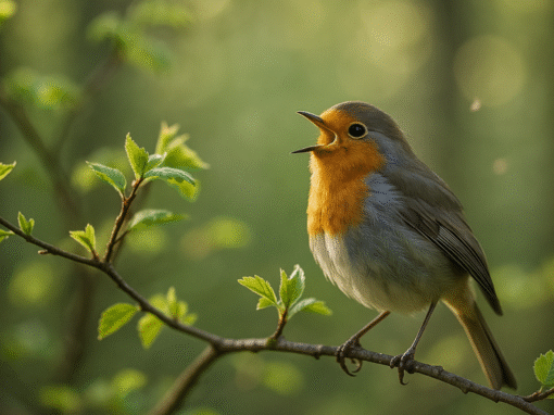 Vogelgesang im Wald